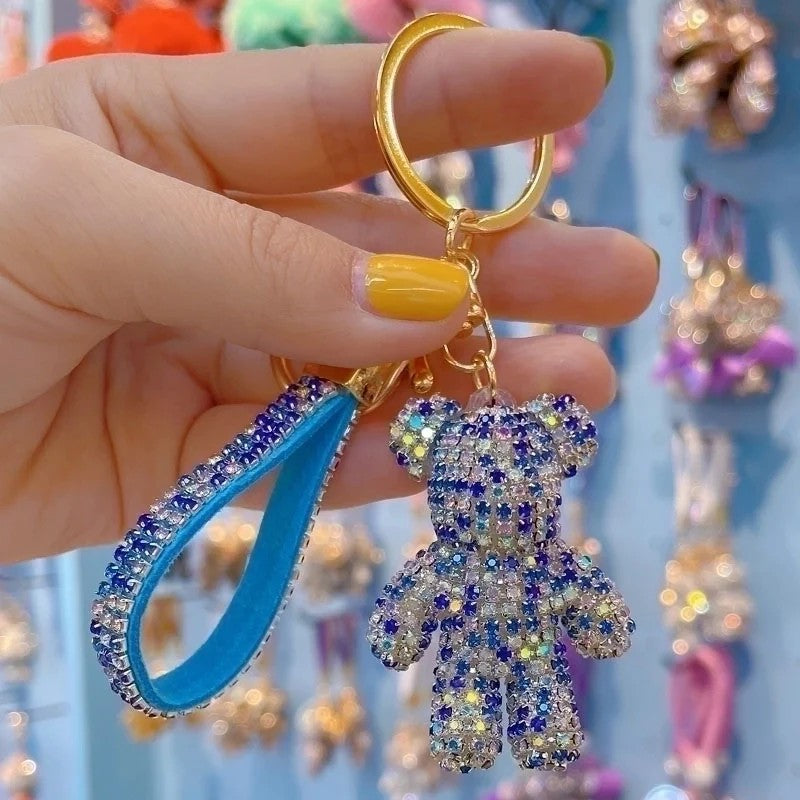 Rhinestone Bear, Blue