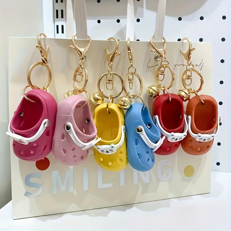 Cute Cat Shoe Keychain