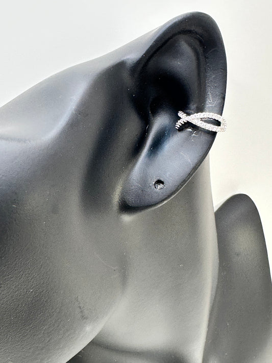 Ear Cuff, Silvery, E15