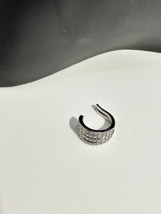 Ear Cuff, Silvery, E17