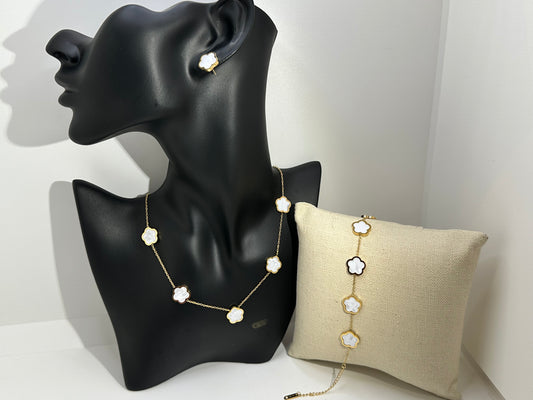 Shell 3-pc Necklace Set, White