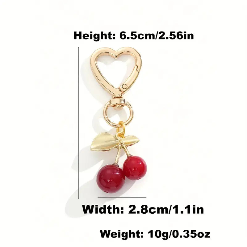 Cherry Charm Keychain