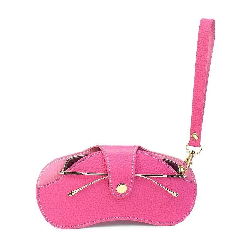 Eyeglass Storage Automatic Close Protective Case-PINK