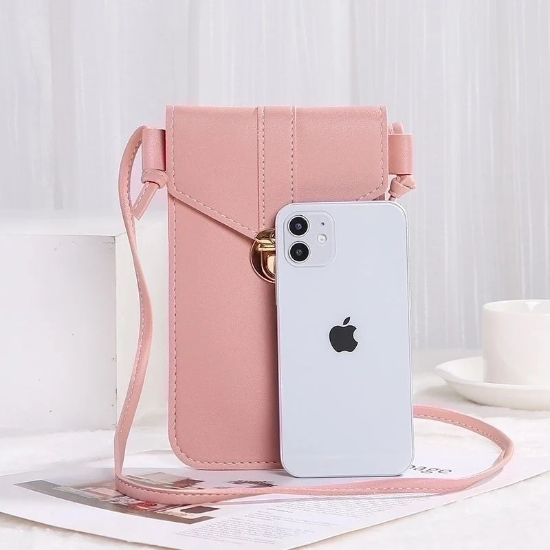 Pu Leather Fashion Phone Wallet-PINK