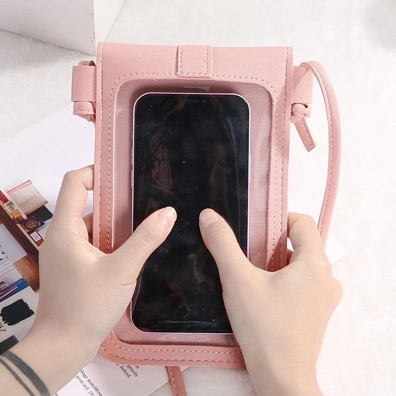 Pu Leather Fashion Phone Wallet-PINK