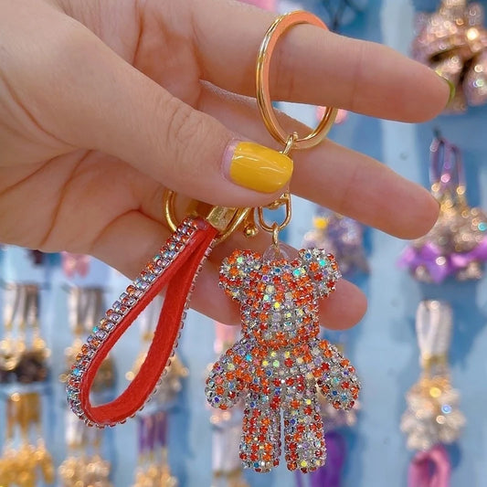 Rhinestone Bear, Red