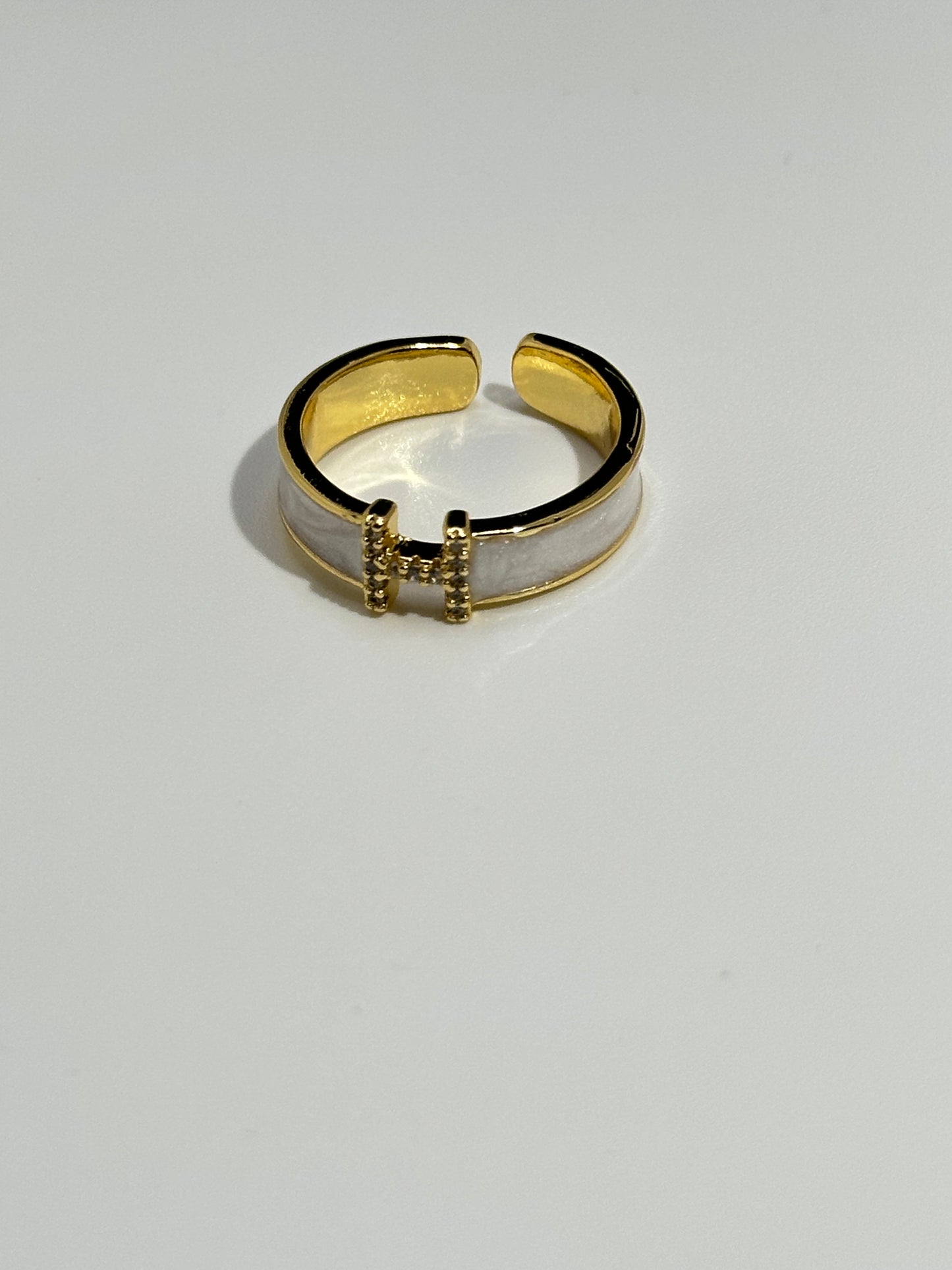 GOLDEN LETTER RING