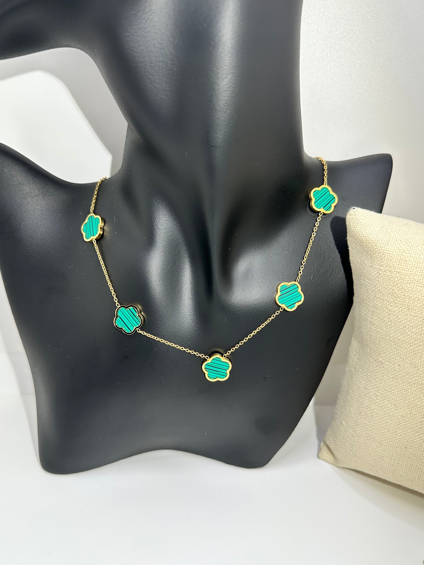 Shell 3-pc Necklace Set, Green