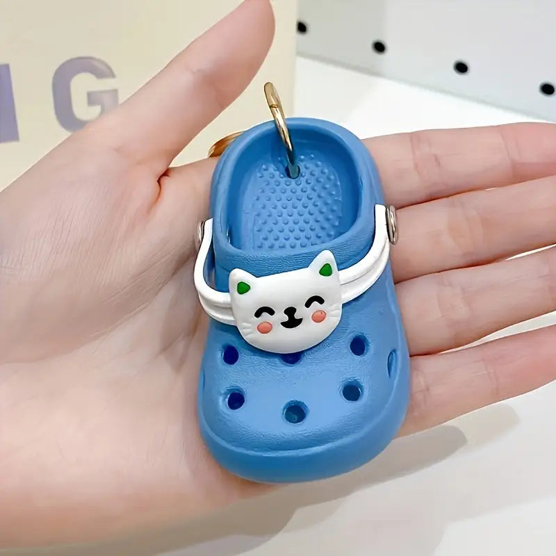 Cute Cat Shoe Keychain