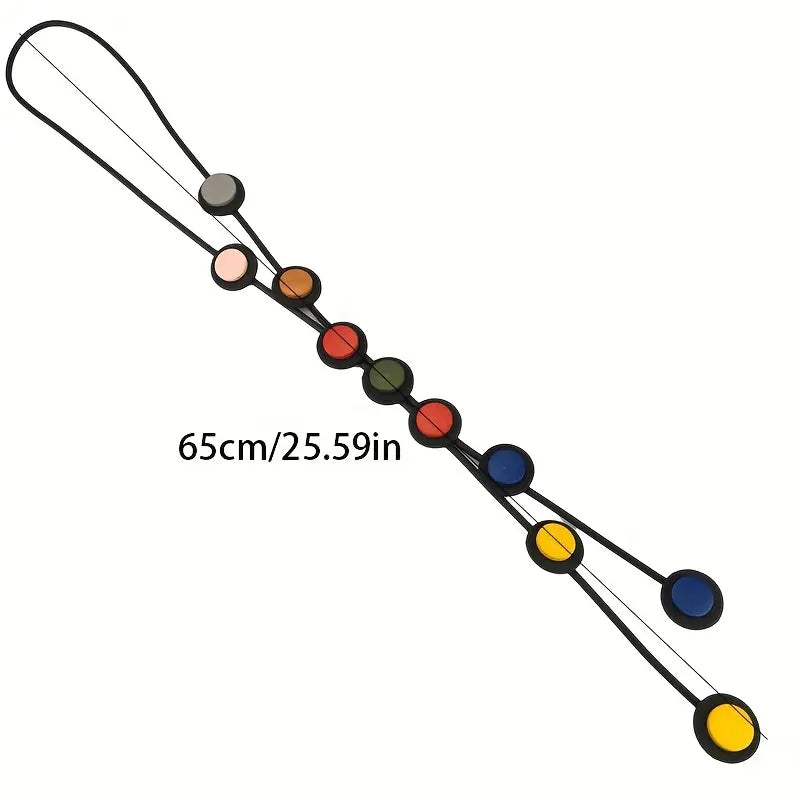 Boho Chic Y-Necklace with Colorful Beads
