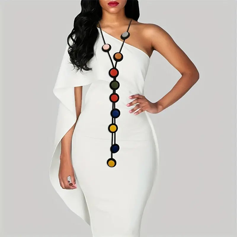 Boho Chic Y-Necklace with Colorful Beads