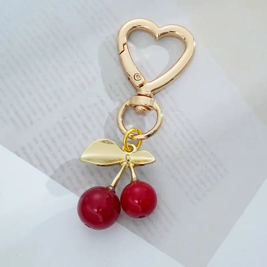 Cherry Charm Keychain