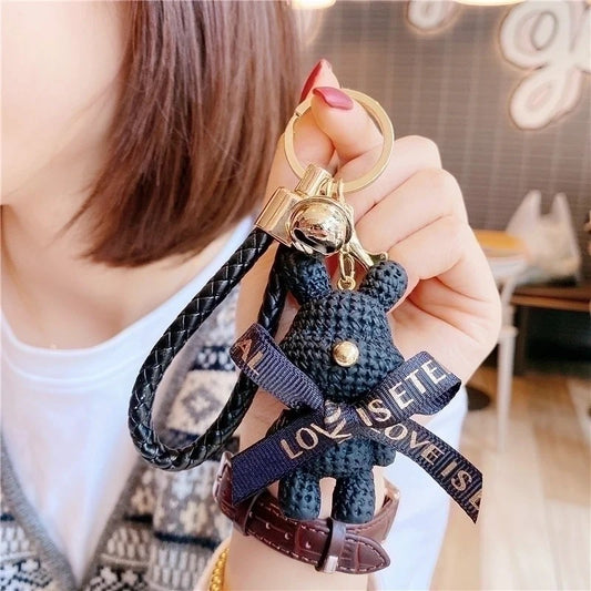 Cute Bear Keychain, Black