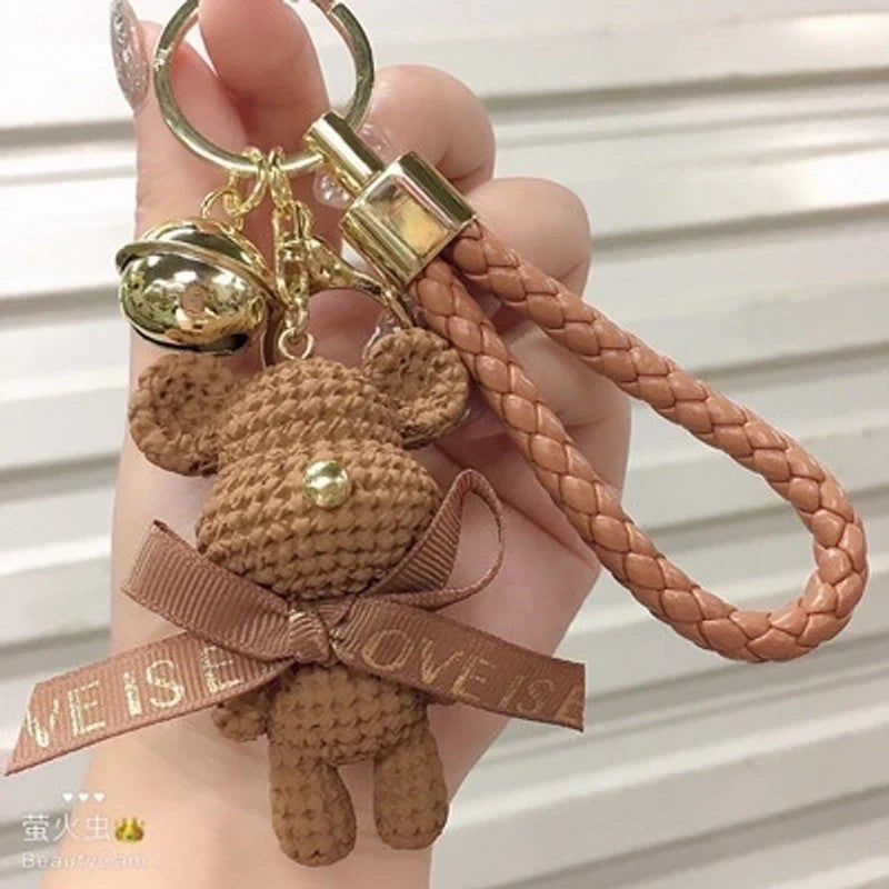 Cute Rabbit Keychain, Coffee
