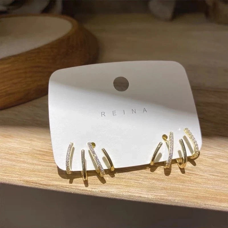 Four Earring Gold