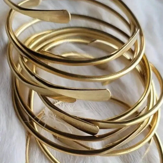 Gold-Tone Cuff Bracelets, Set of 3