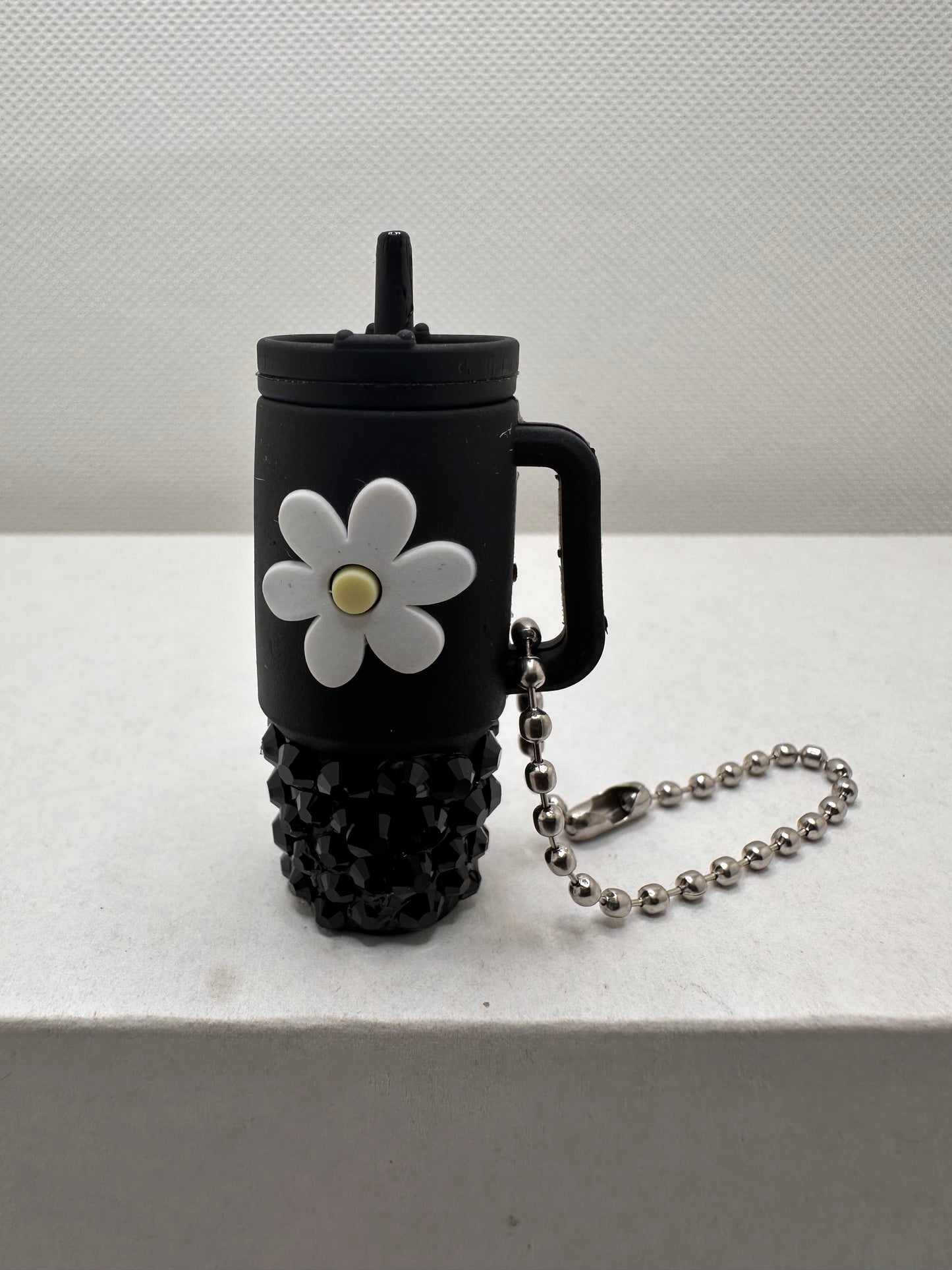 Mini Cup Flower Keychain Rhinestone