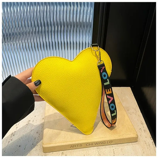 Mini Love Small Bag Lipstick Coin Purse-Yellow