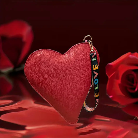 Mini Love Small Bag Lipstick Coin Purse-Red