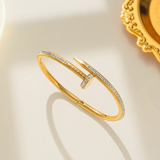 Nail Bangles, Gold