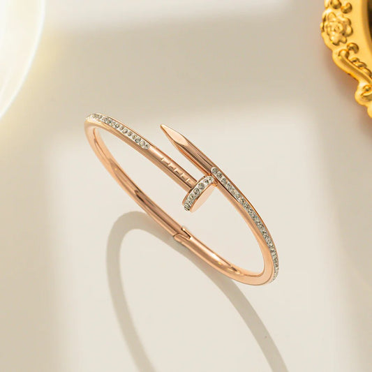Nail Bangles, Rose Gold