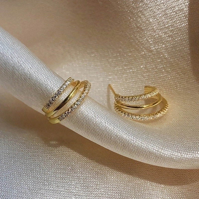 Three Ring Earring