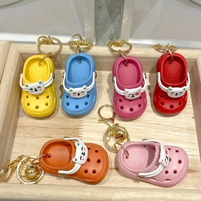 Cute Cat Shoe Keychain