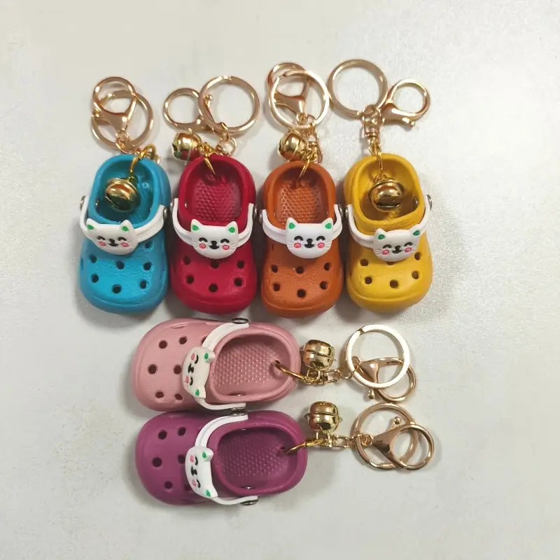 Cute Cat Shoe Keychain