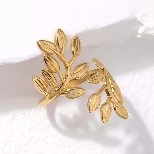Leaf Ring-Gold
