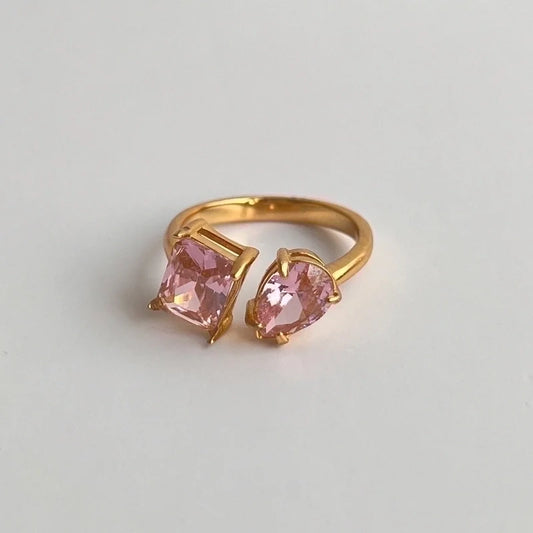 Open 2 Stone Ring
