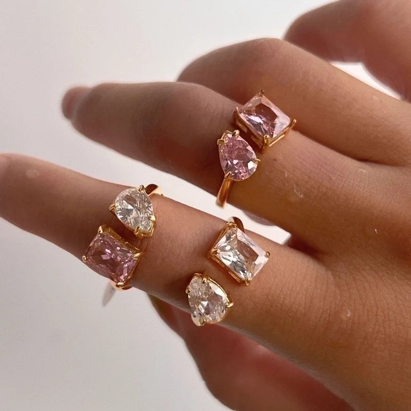 Open 2 Stone Ring