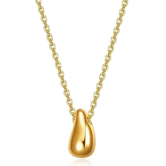 Tear Drop Necklace, Gold