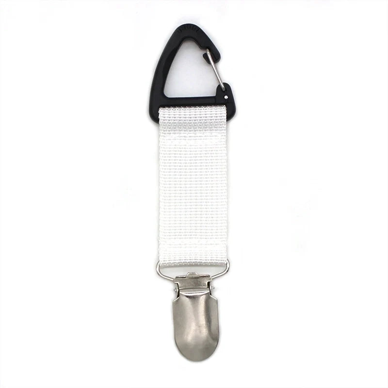White Strap Holder